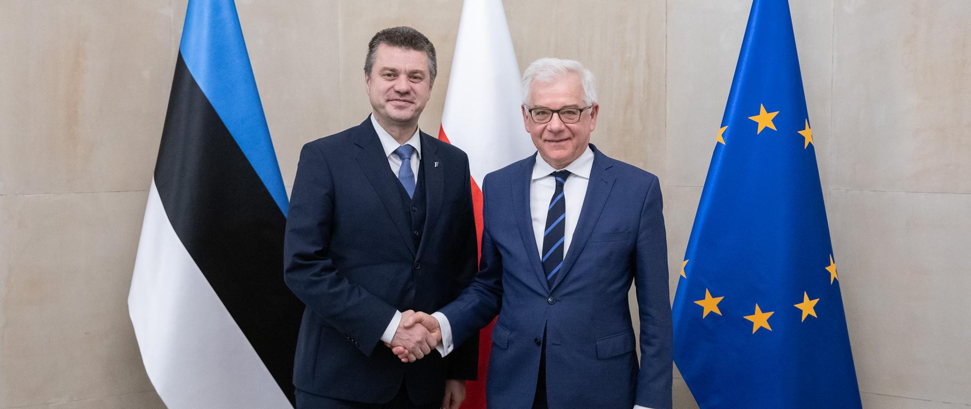 Estonian foreign minister pays his first foreign bilateral visit to Warsaw