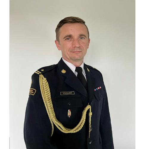 Zastępca Komendanta Tomasz Szwajnos