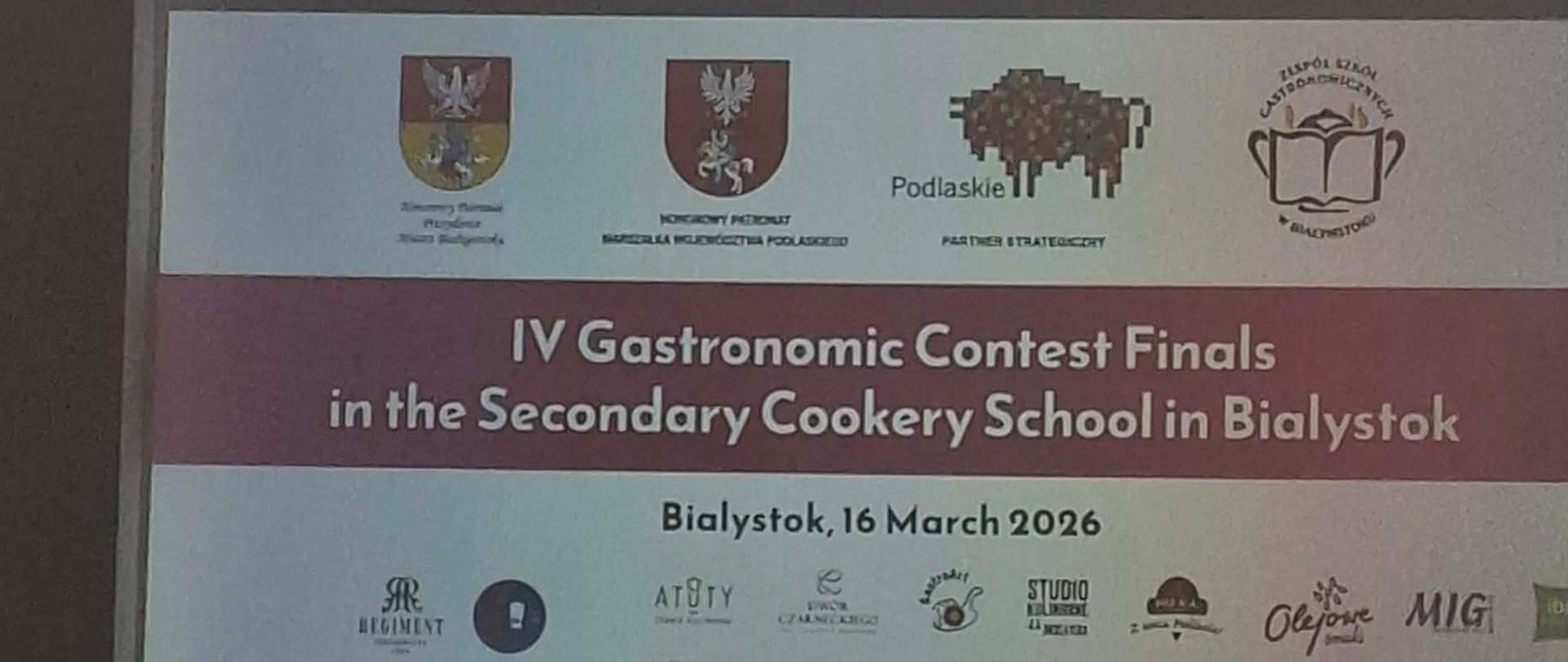Finał IV edycji konkursu gastronomicznego w Białymstoku