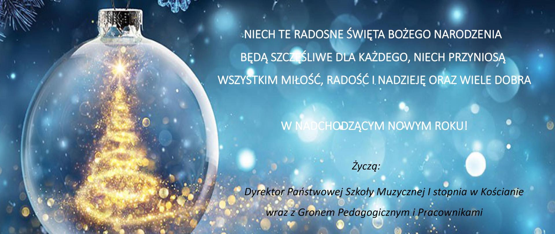 Życzenia świąteczne z okazji nadchodzących świąt Bożego Narodzenia na tle grafiki z motywami świątecznymi