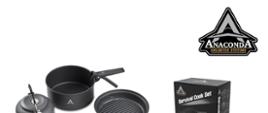 Zestaw i opakowanie zestawu naczyń Anaconda Survival Cook Set nr 7150562