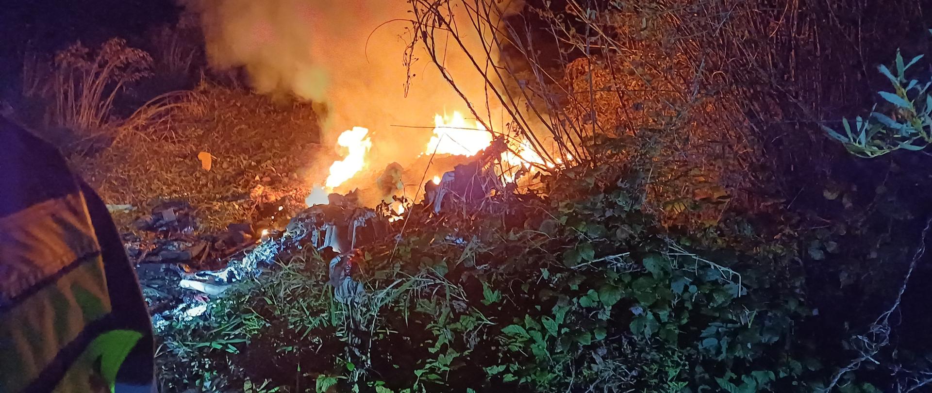 Palące się śmieci