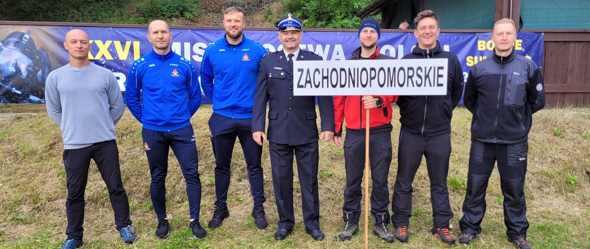 Reprezentacja woj. zachodniopomorskiego w Mistrzostwach Polski Strażaków w Płetwonurkowaniu