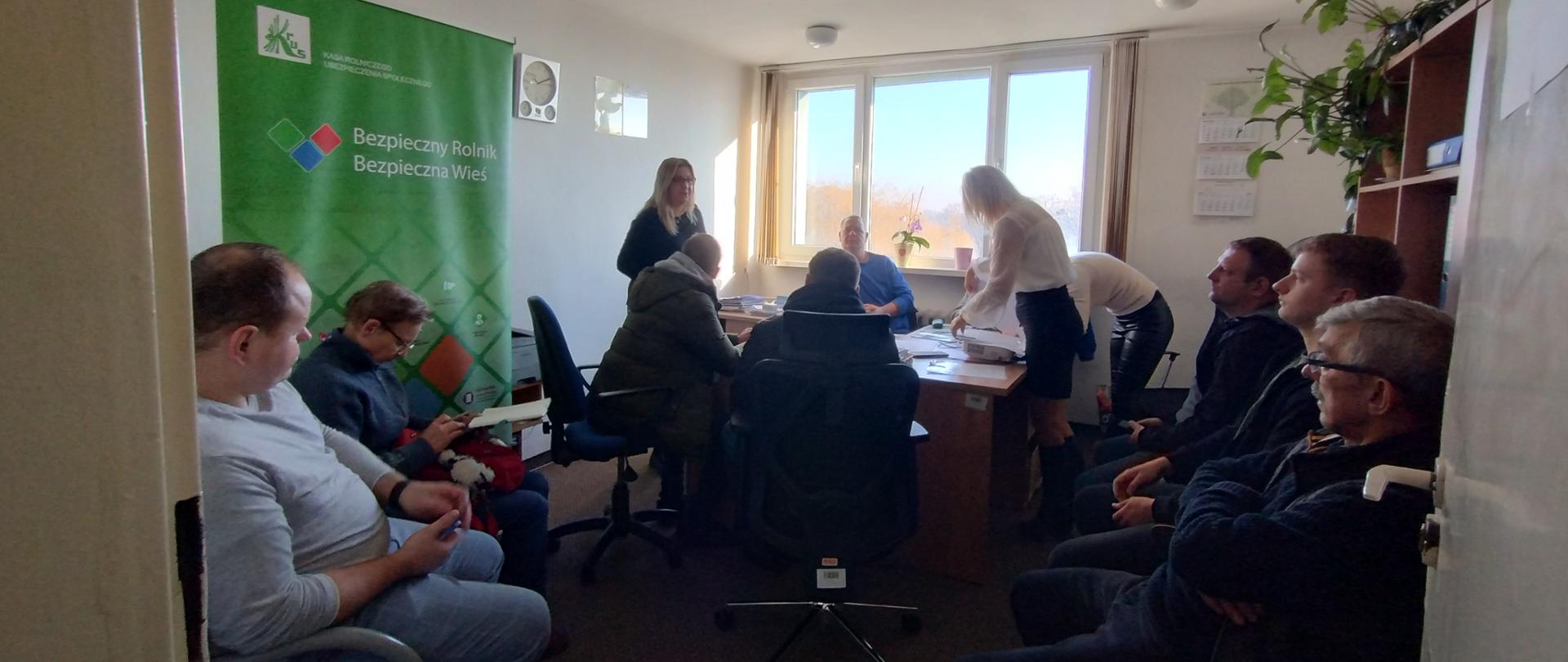 Rolnicy w trakcie spotkania