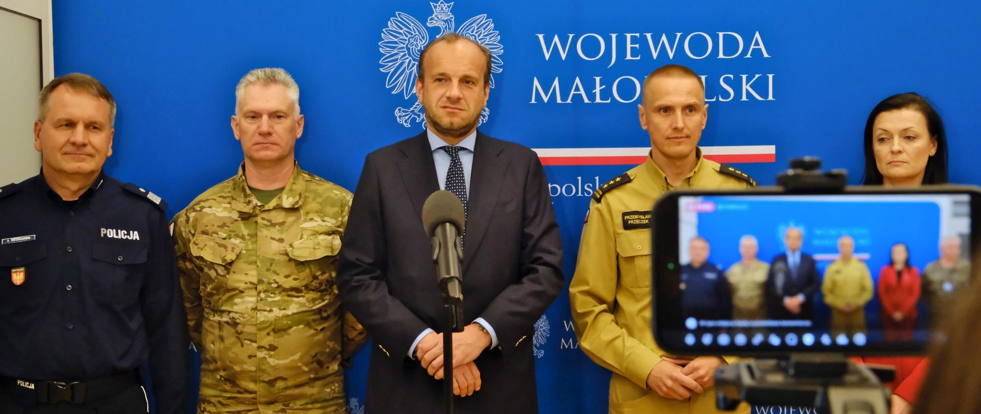 O bezpieczeństwie przeciwpowodziowym w Małopolsce podczas posiedzenia Wojewódzkiego Zespołu Zarządzania Kryzysowego