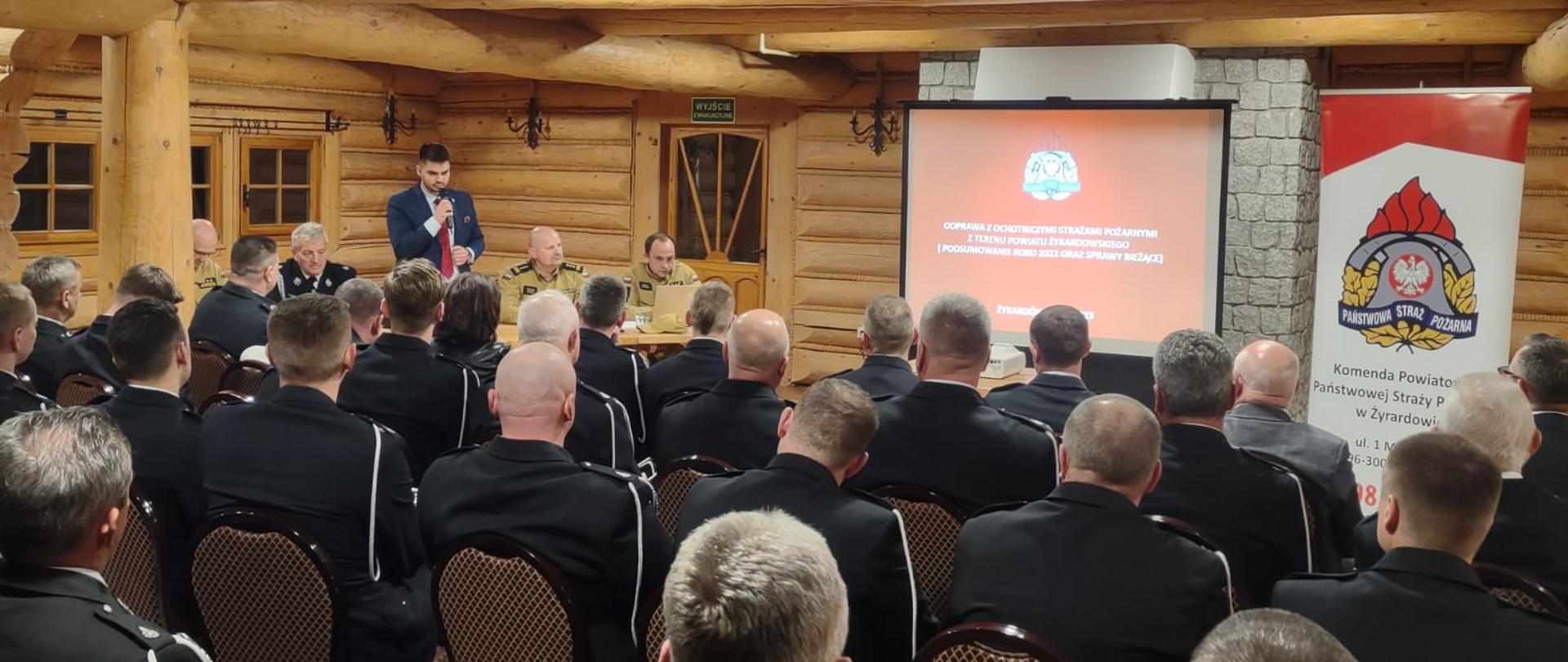 Odprawa roczna jednostek OSP z terenu powiatu żyrardowskiego z udziałem Zastępcy Mazowieckiego Komendanta Wojewódzkiego PSP