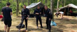 Kontrola obozu harcerskiego na terenie powiatu włocławskiego