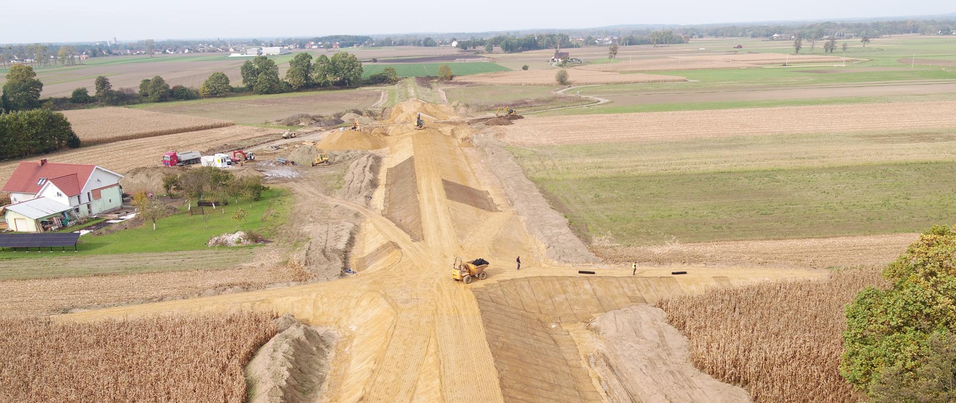 budowa wału w gminie Reńska Wieś