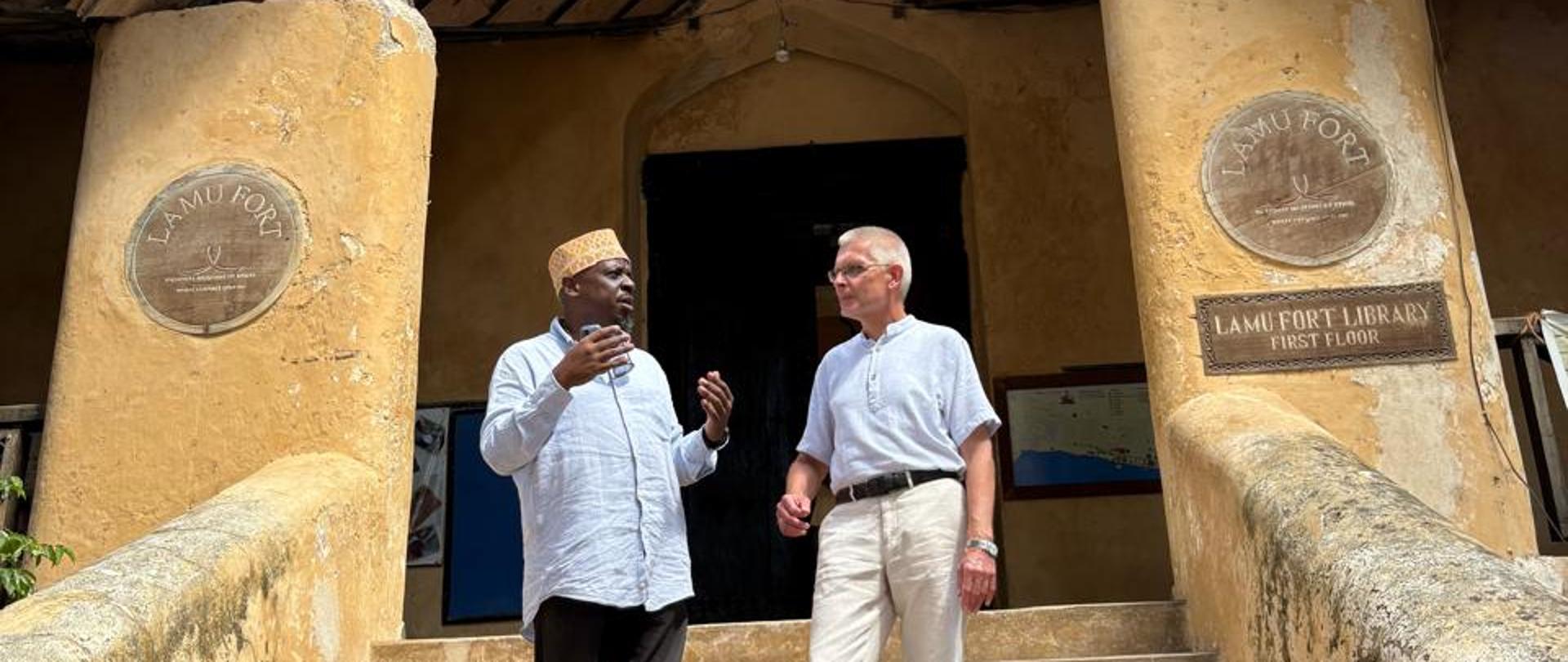 Visit by Chargé d’affaires Marcin Kubiak to Lamu