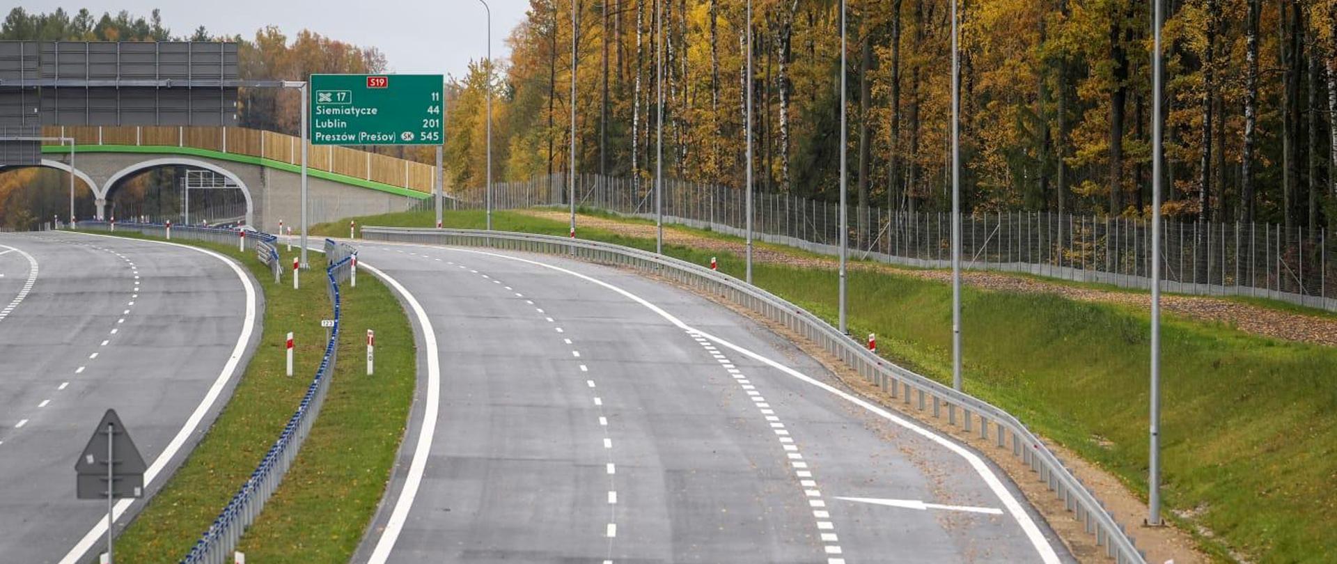 Pierwsze oddane do użytku odcinki drogi ekspresowej nr 19 na terenie województwa podlaskiego tworzą obwodnicę Bielska Podlaskiego