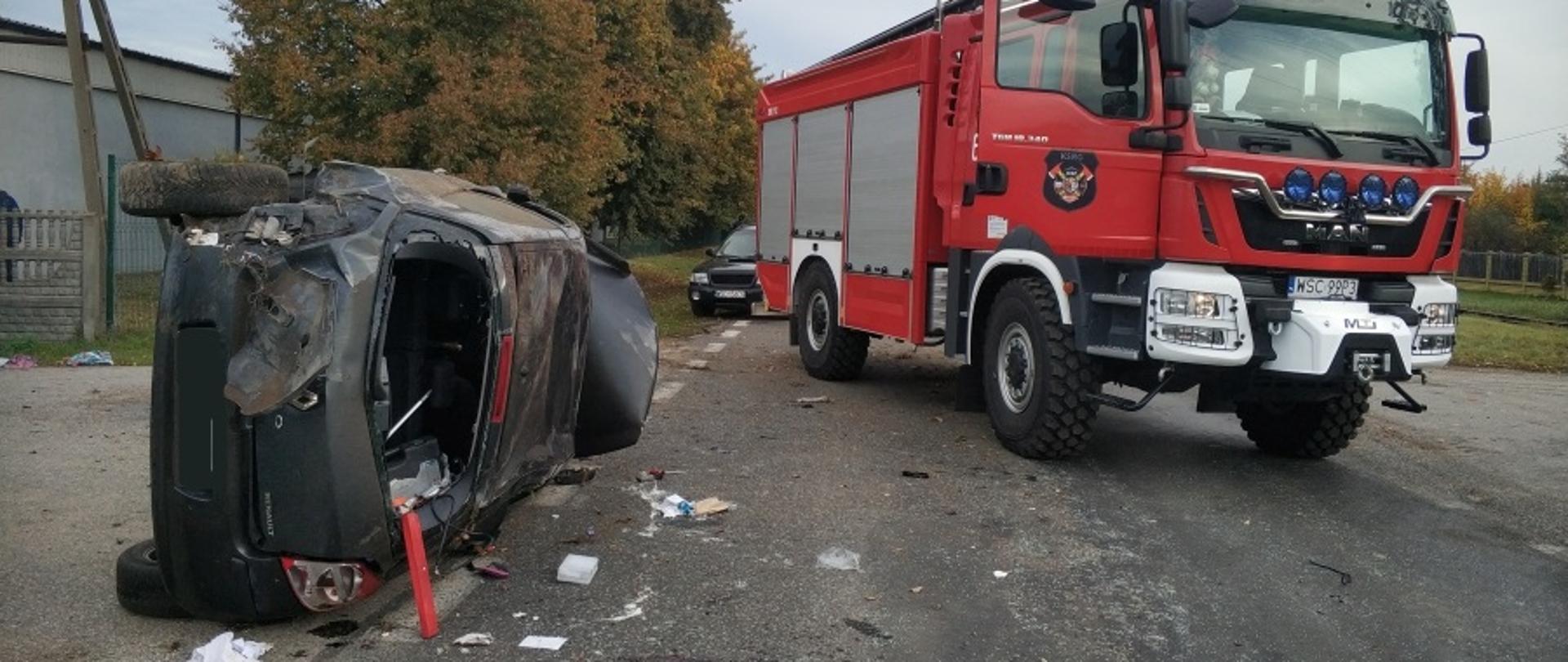 Wypadek drogowy w Brochowie