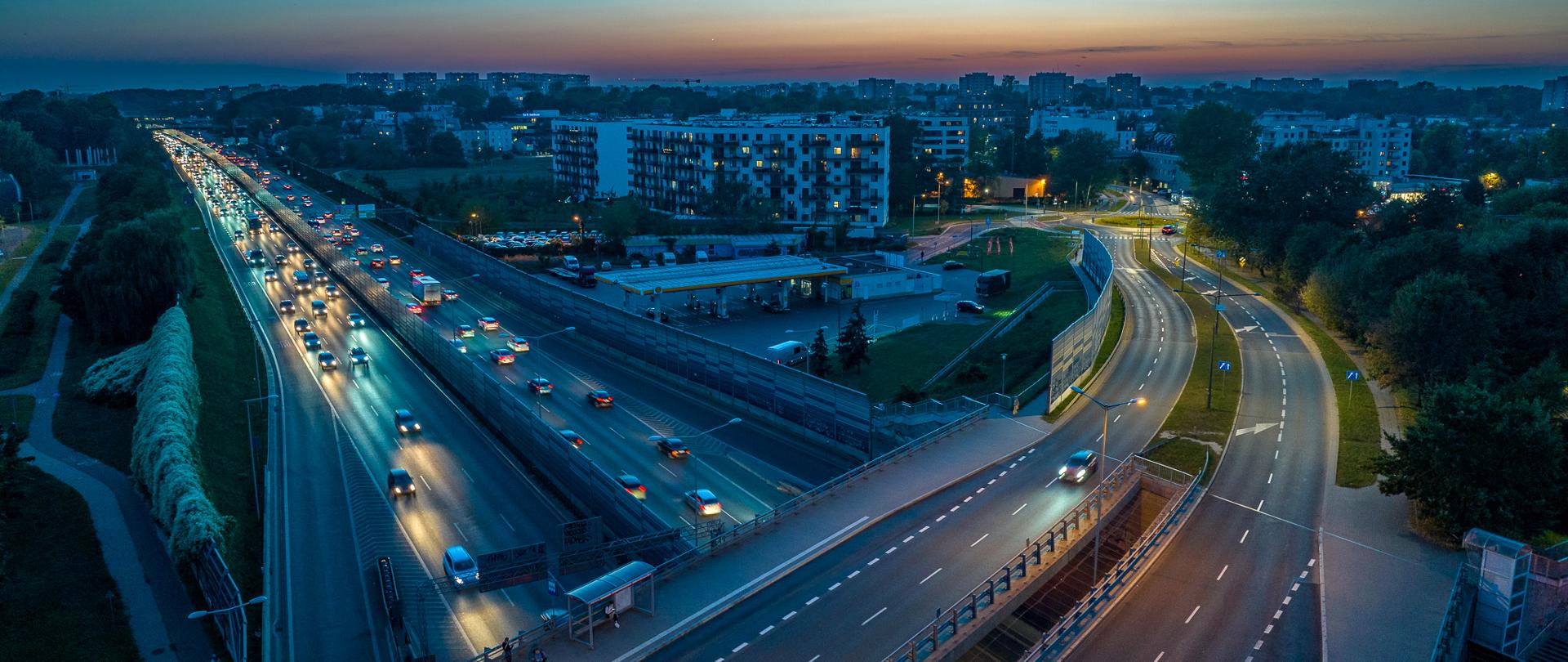 S8 Powązkowska - Modlińska, al. Armii Krajowej na wysokości Marymontu