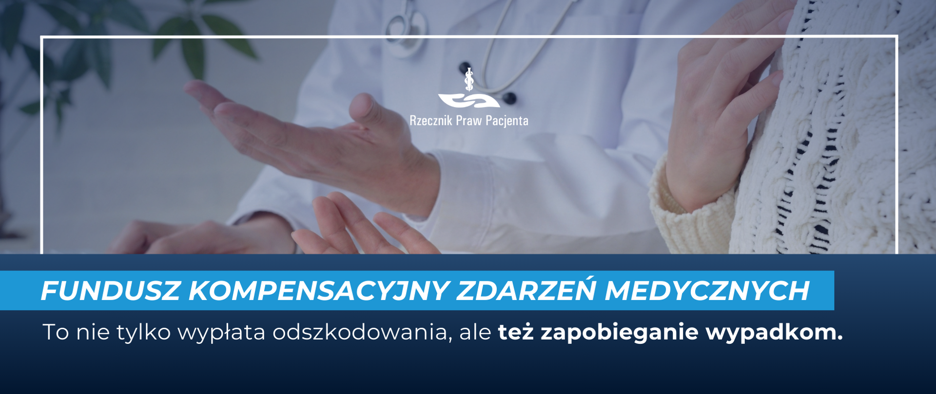 Grafika z rękoma lekarza i pacjentki podczas rozmowy 