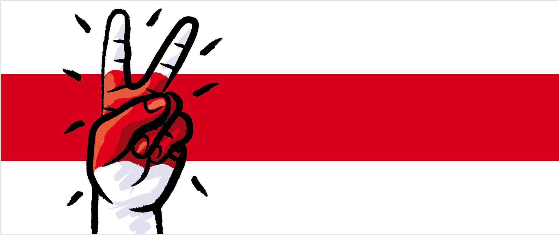 Plakat Konkursu „Biało-czerwono-biały”