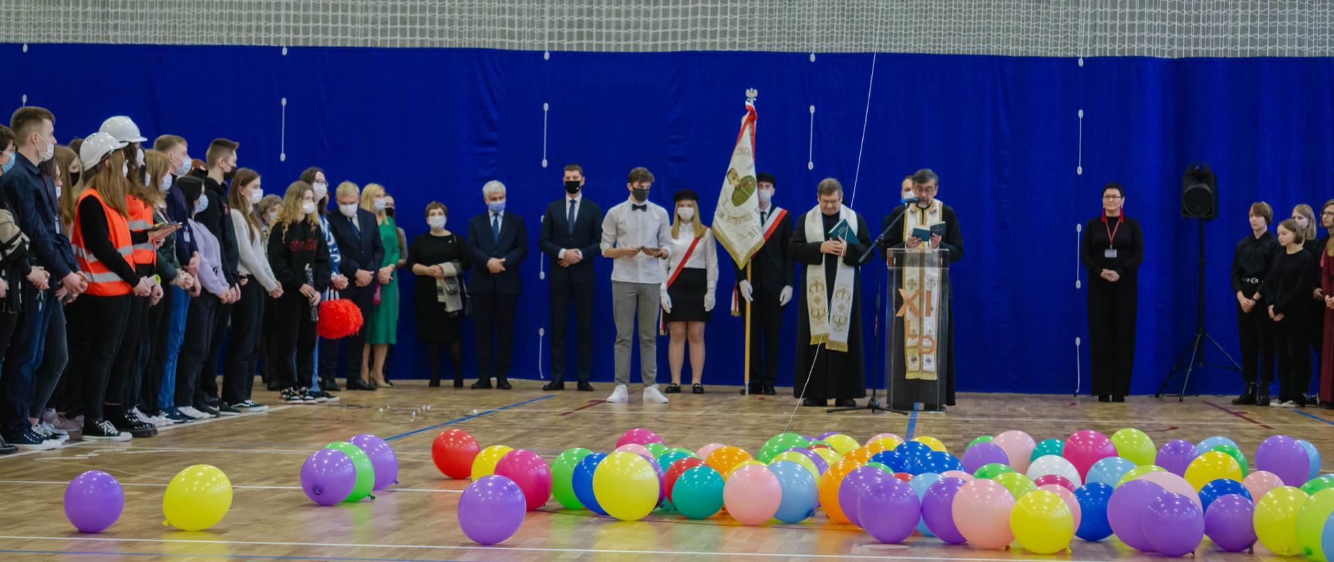 Otwarcie sali gimnastycznej w XI Liceum Ogólnokształcącym w Białymstoku