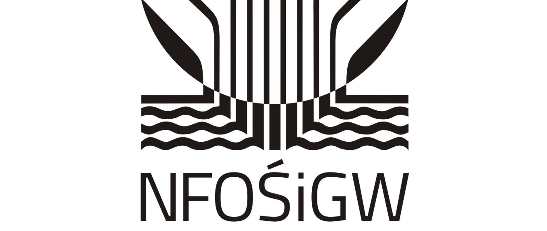 Logotyp NFOŚiGW - pion - skrót - mono