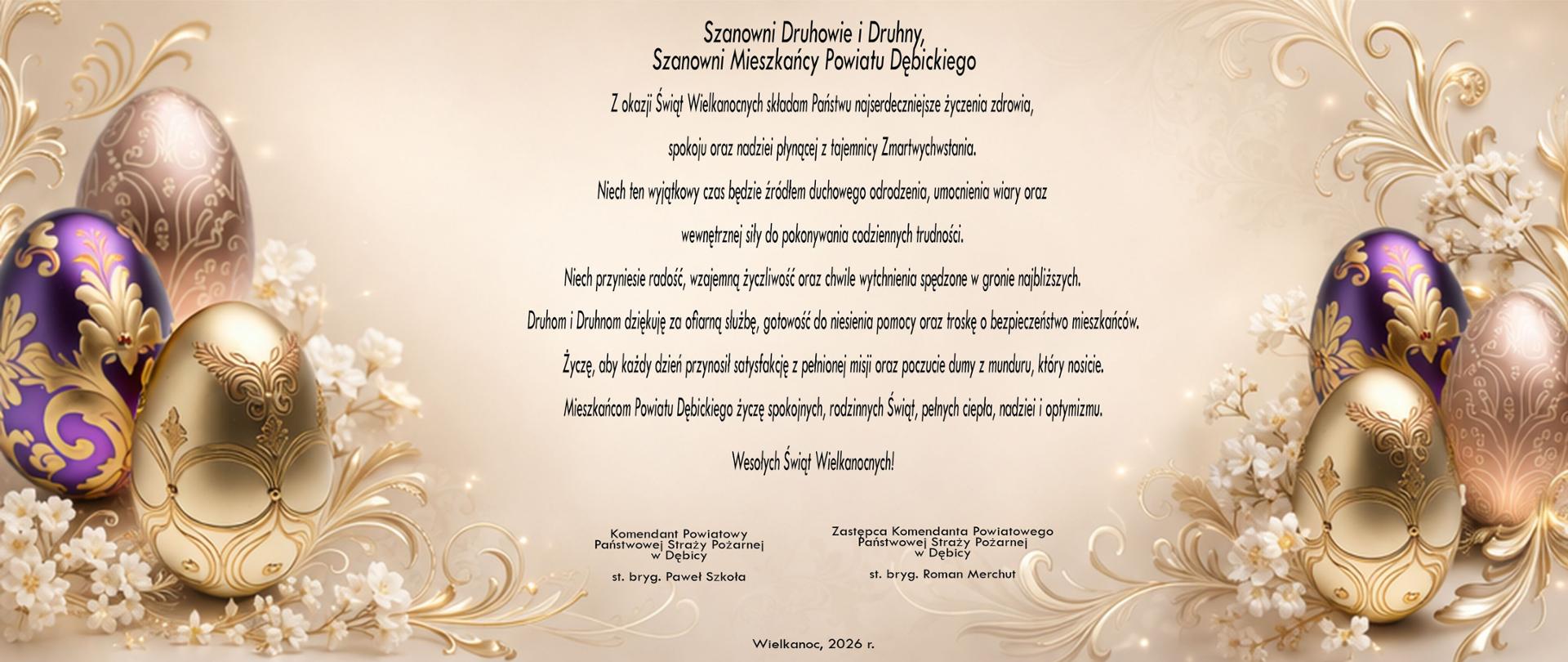 życzenia wielkanocne , tekst czarne litery , kolorowe pisanki