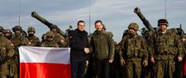 Premier Mateusz Morawiecki i premier Słowacji Eduard Heger podczas manewrów wojsk państw Grupy Wyszehradzkiej, Stanów Zjednoczonych oraz Wielkiej Brytanii - #PUMA22