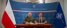 Szef Sztabu Generalnego Wojska Polskiego oraz Prezes Państwowej Agencji Atomistyki podpisują porozumienie o współpracy