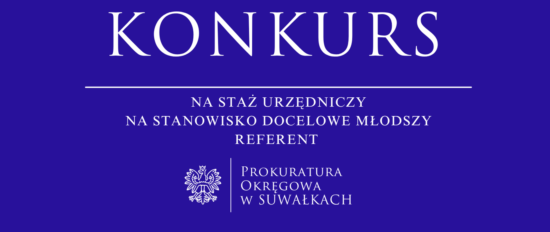 KONKURS NA STAŻ URZĘDNICZY