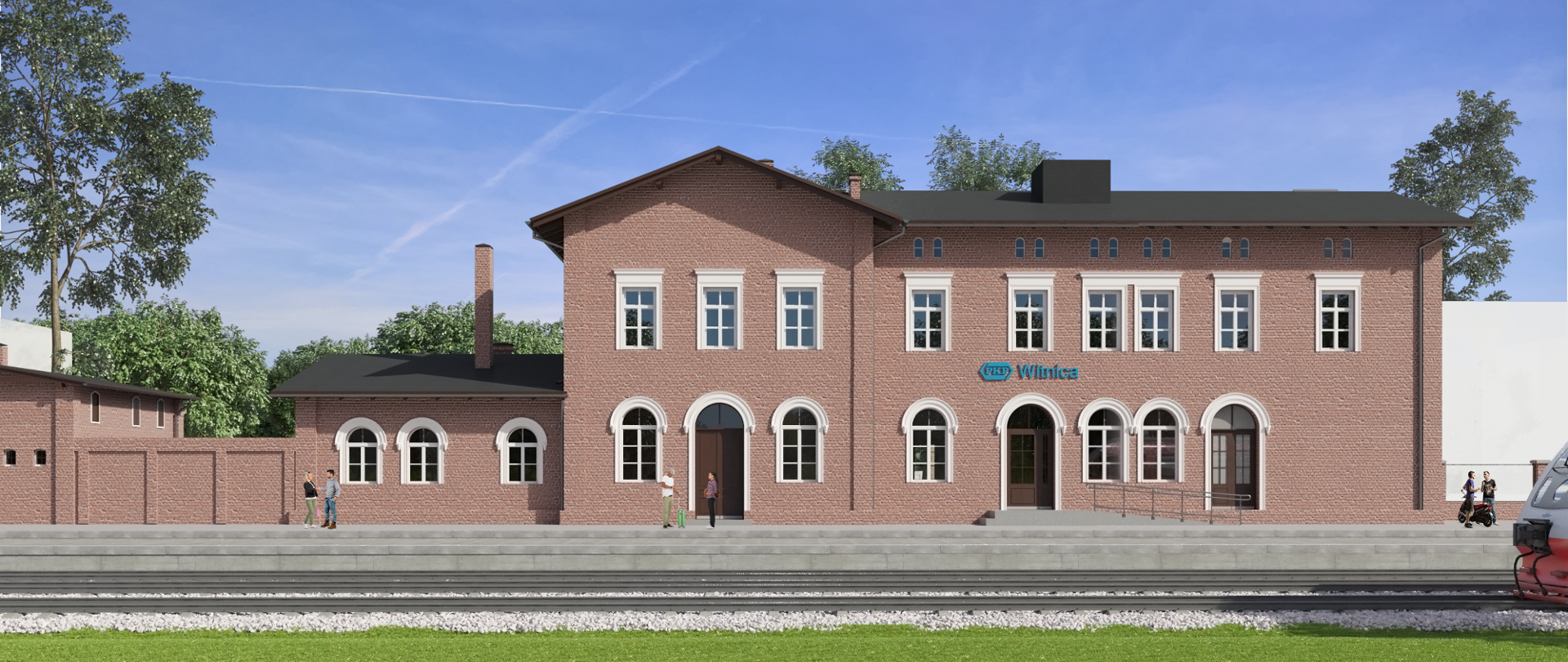 Dworzec w Witnicy zostanie zmodernizowany - wizualizacja