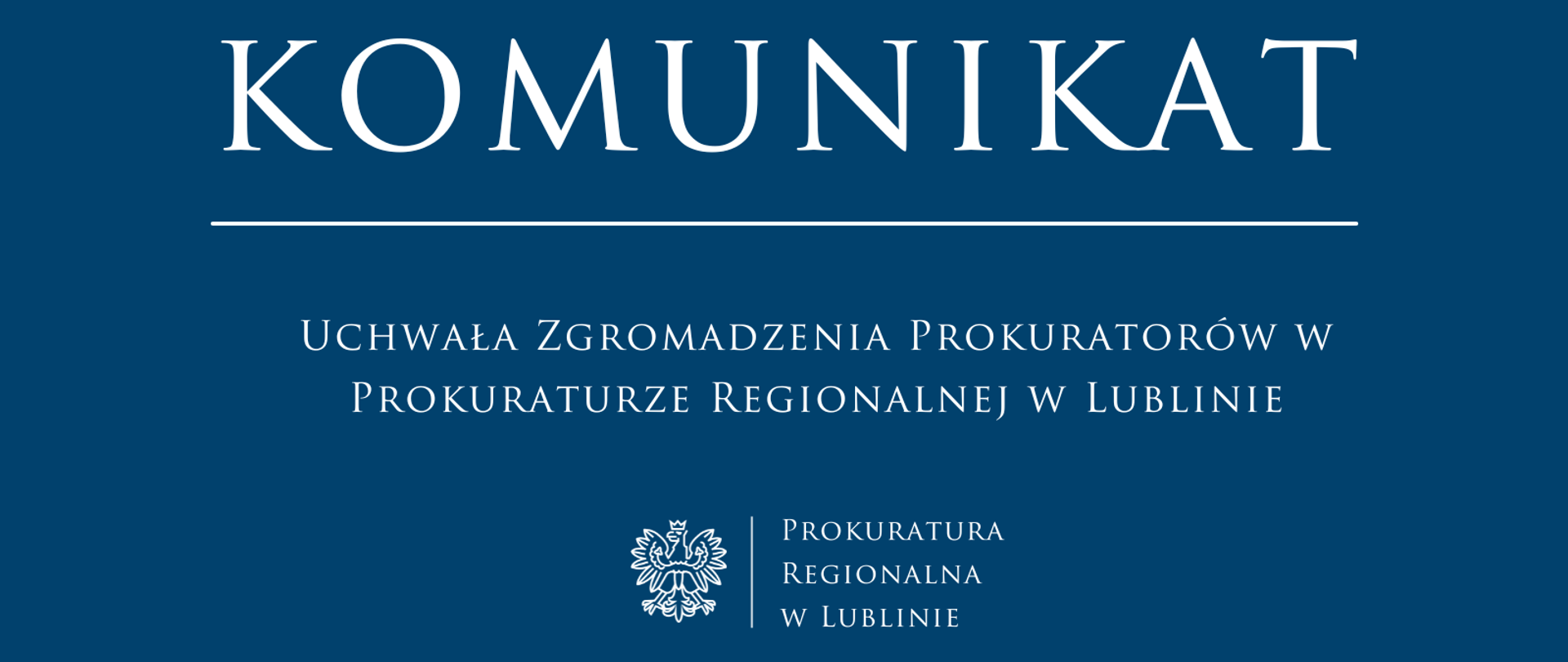 Uchwała Zgromadzenia Prokuratorów Prokuratury Regionalnej w Lublinie