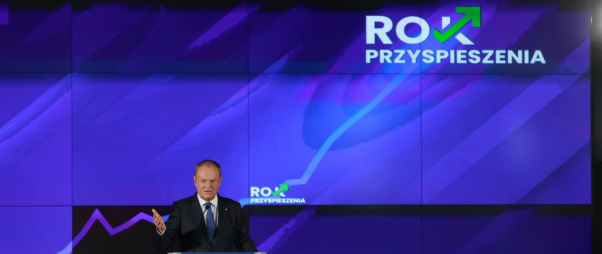 Premier Donald Tusk na GPW