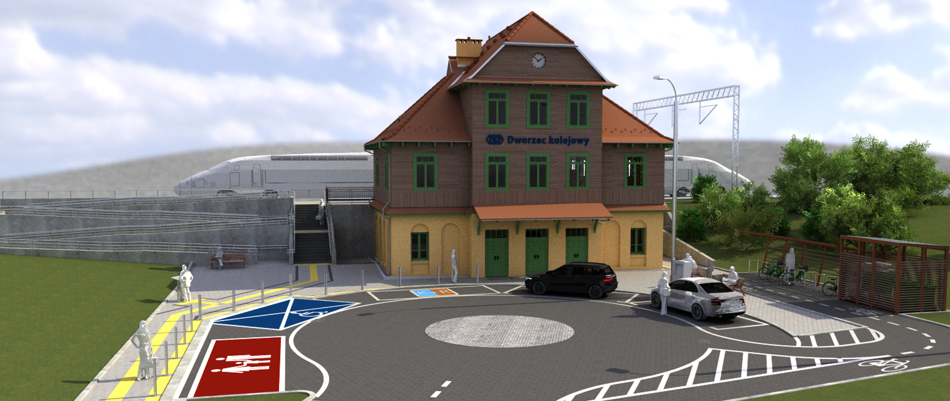 Wizualizacja dworca PKP w Zajezierzu