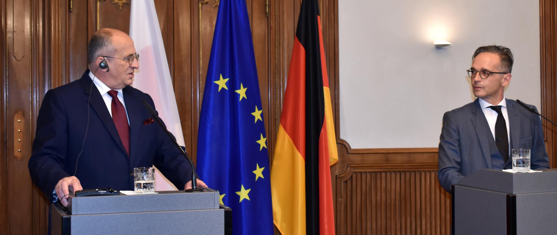 Minister Zbigniew Rau zu Besuch in Berlin. Pressekonferenz mit AM Heiko Maas
