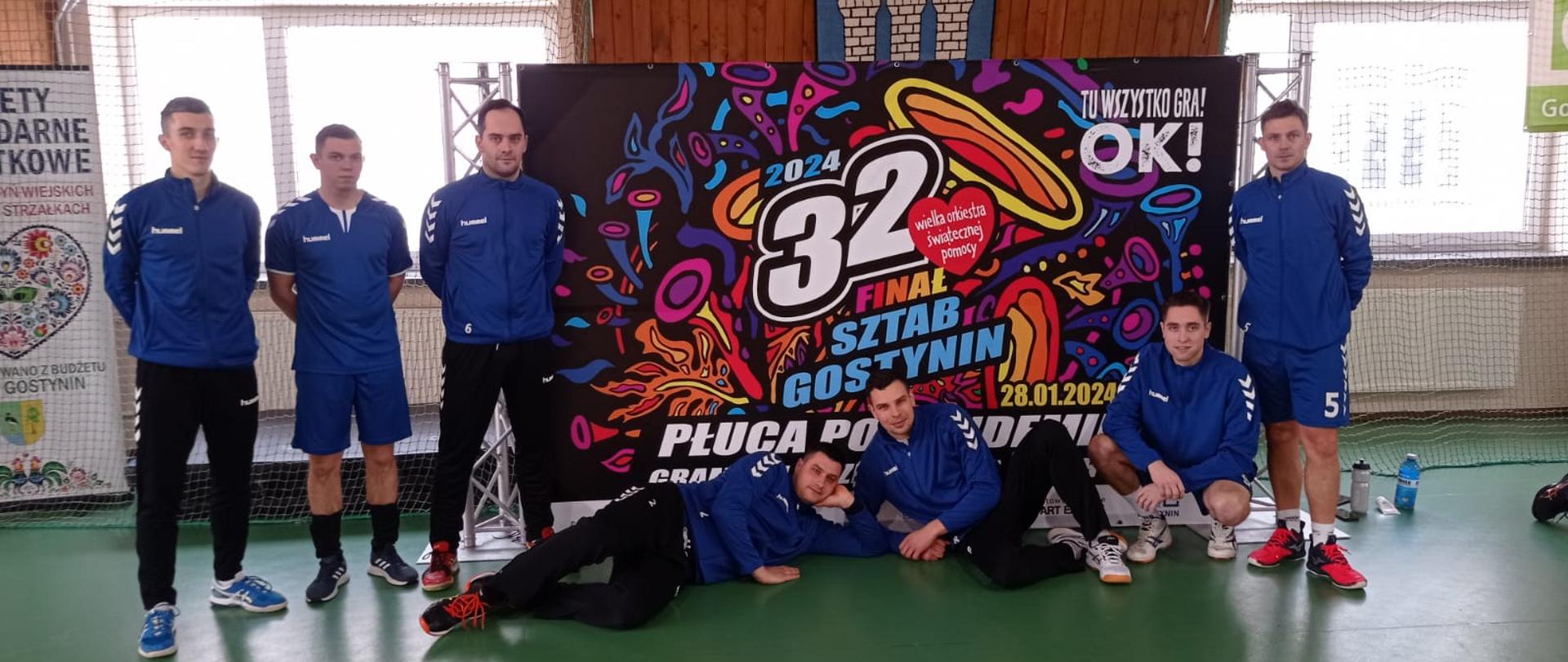 Gostynińscy strażacy w siatkarskich zmaganiach na rzecz 32 Finału WOŚP. 