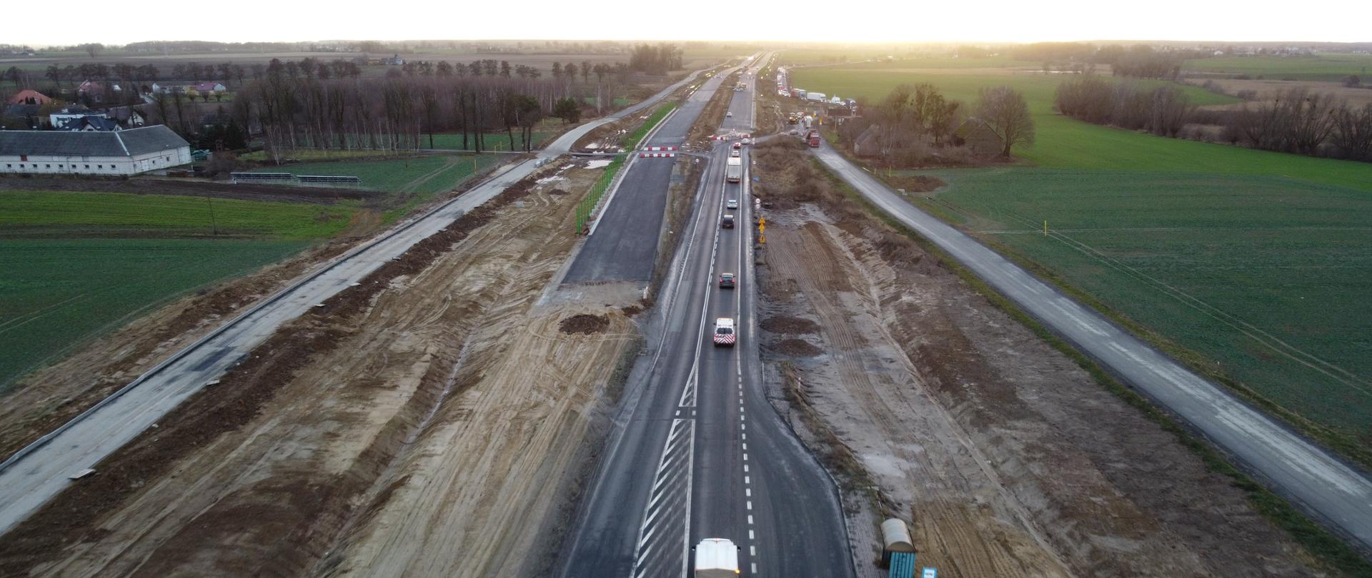 S5 w budowie w m. Włóki, grudzień 2021