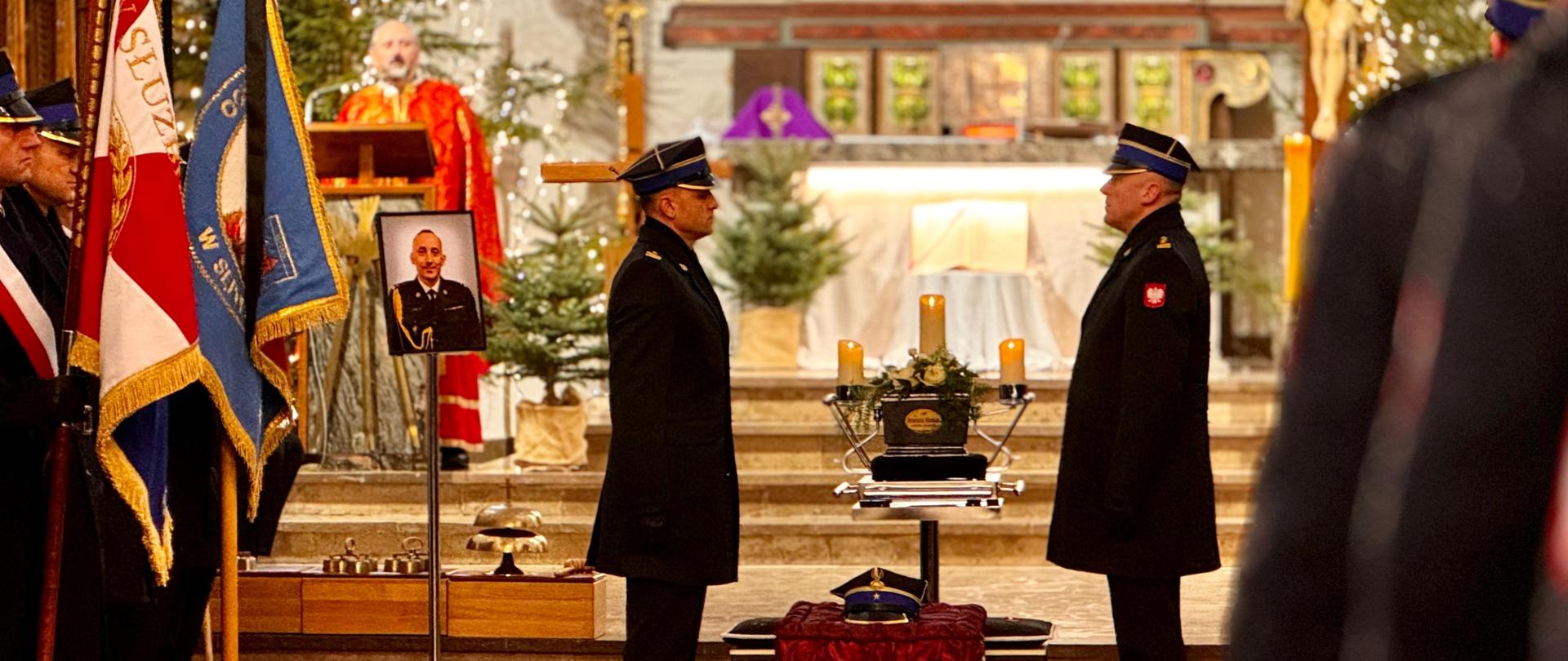 Ostatnie pożegnanie mł. bryg. Ireneusza Harhaja, Zastępcy Komendanta Powiatowego PSP w Kętrzynie