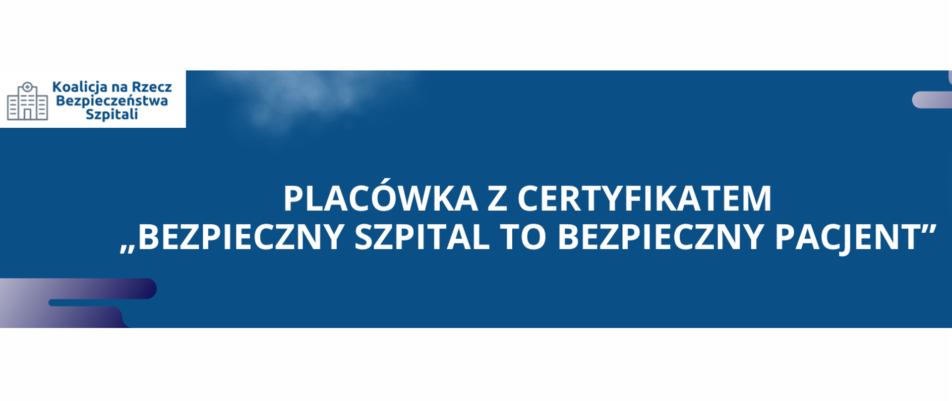 Logo „Bezpieczny szpital to bezpieczny pacjent”