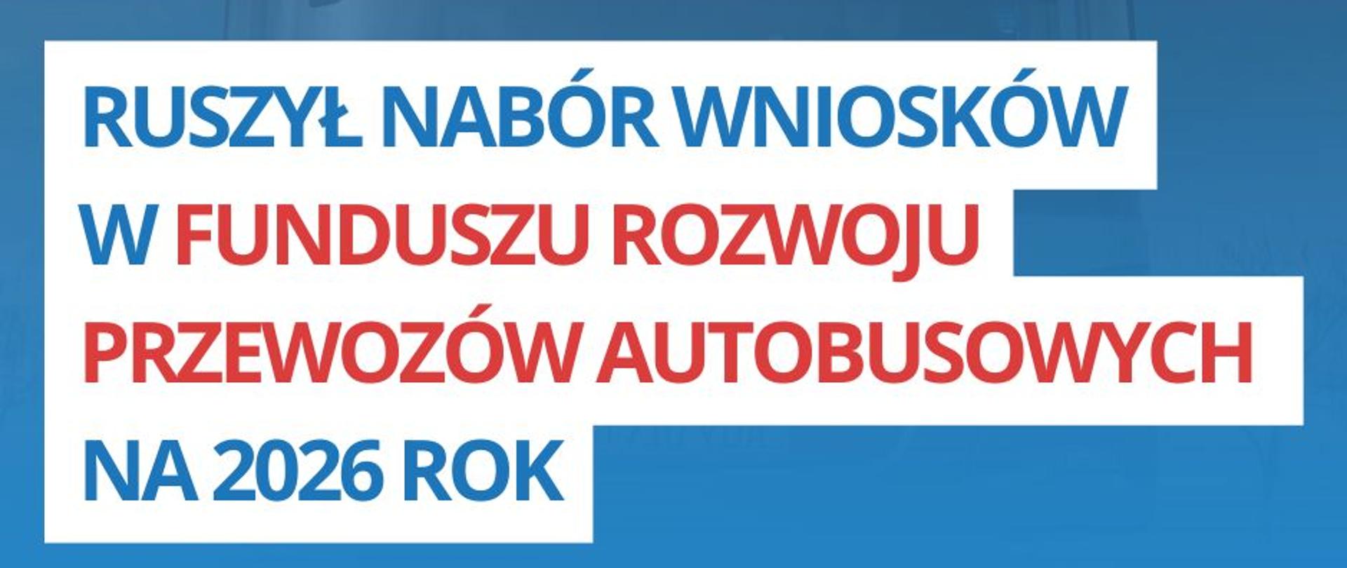 Fundusz Rozwoju Przewozów Autobusowych