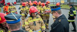 Pożegnanie strażaków odchodzących na zaopatrzenie emerytalne