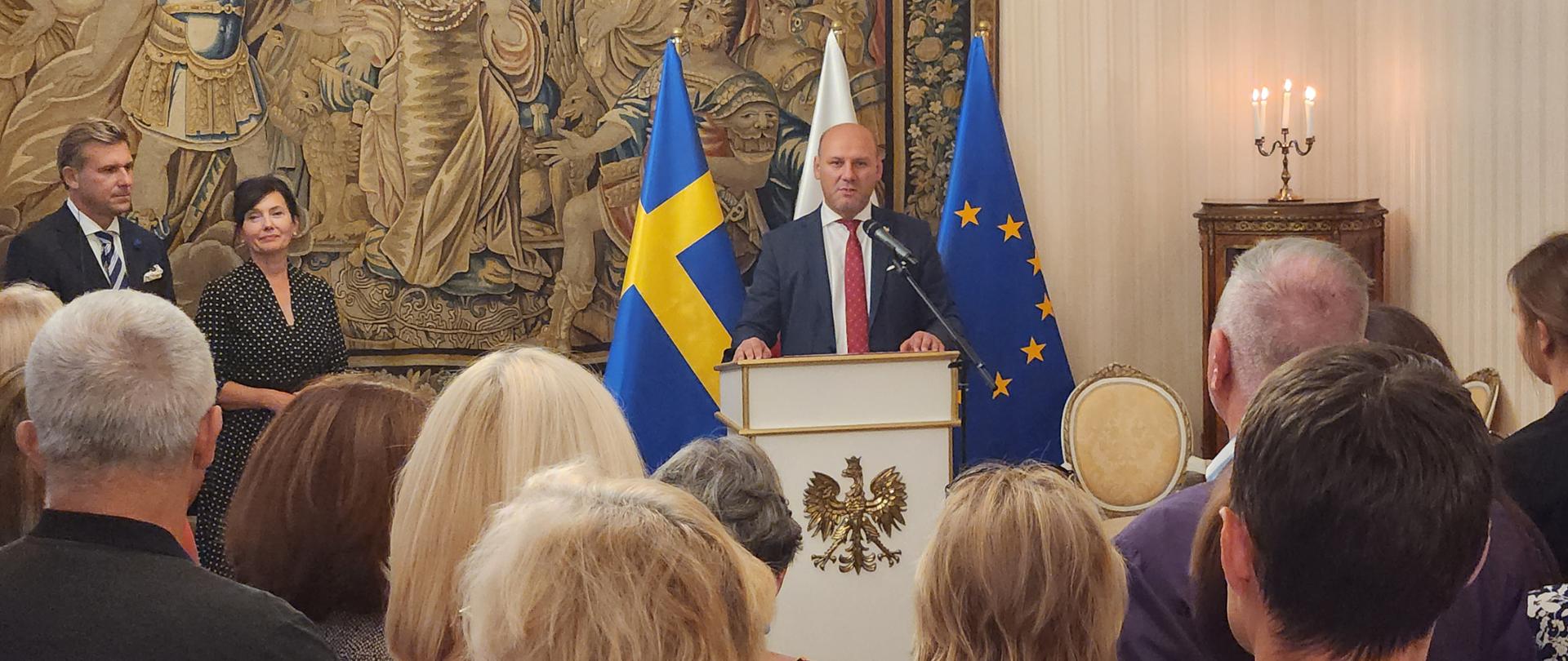 Secretary of State in the Minister of Foreign Affairs of Poland Szymon Szynkowski vel Sęk in Stockholm