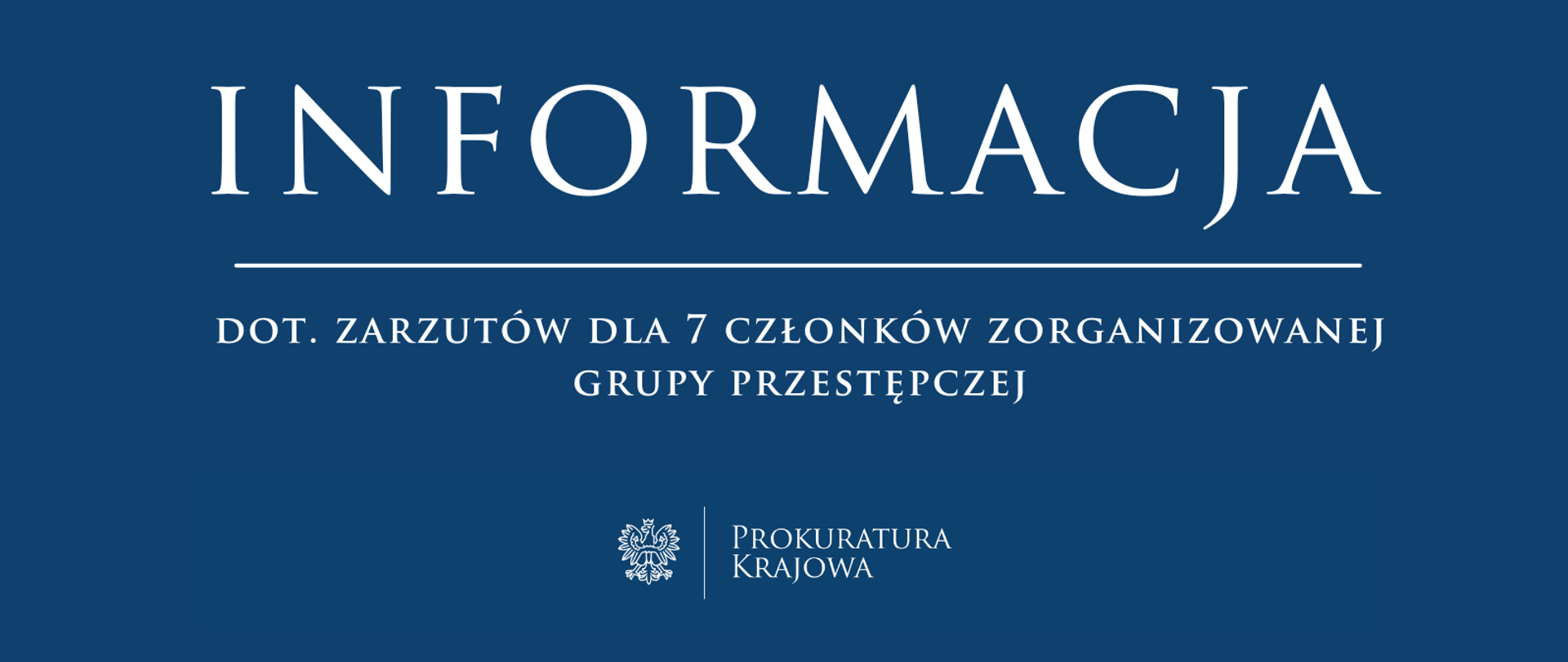 Zarzuty dla 7 członków zorganizowanej grupy przestępczej prowadzącej agencje towarzyskie oraz zajmującej się wymuszeniami rozbójniczymi