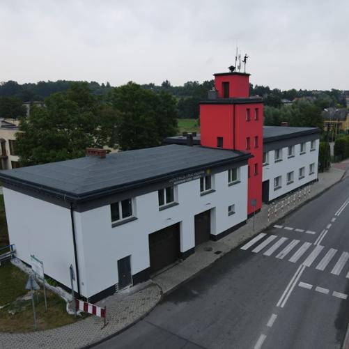 Zdjęcie prezentuje budynek jednostki OSP Radlin II