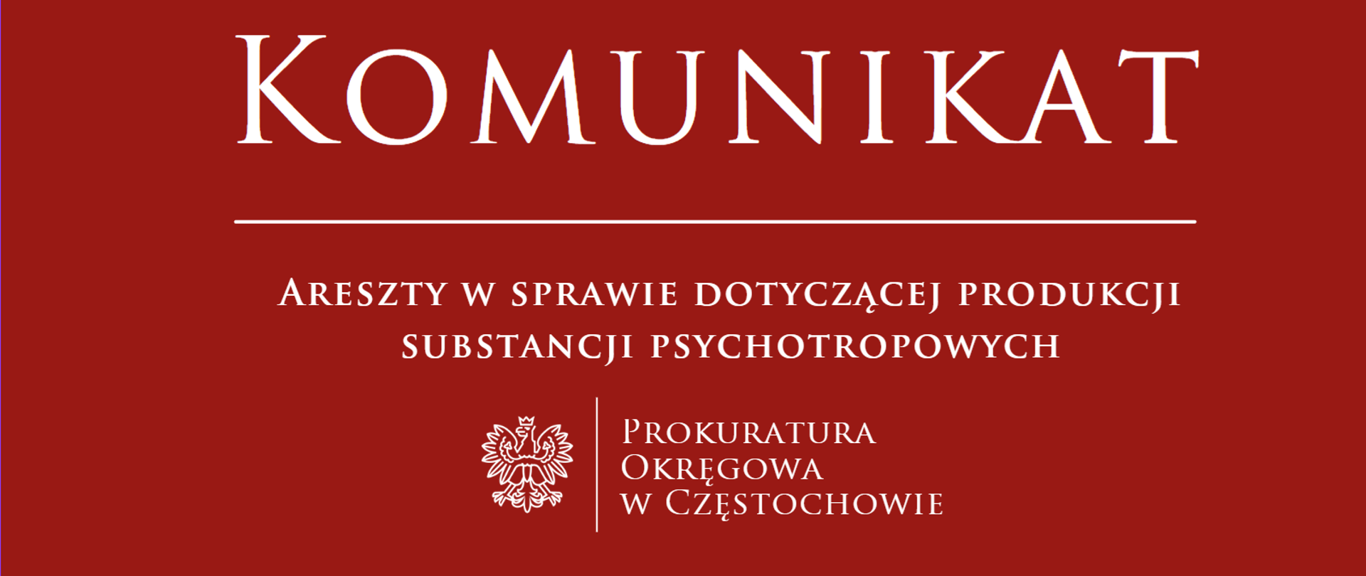 Areszty w sprawie dotyczącej produkcji substancji psychotropowych