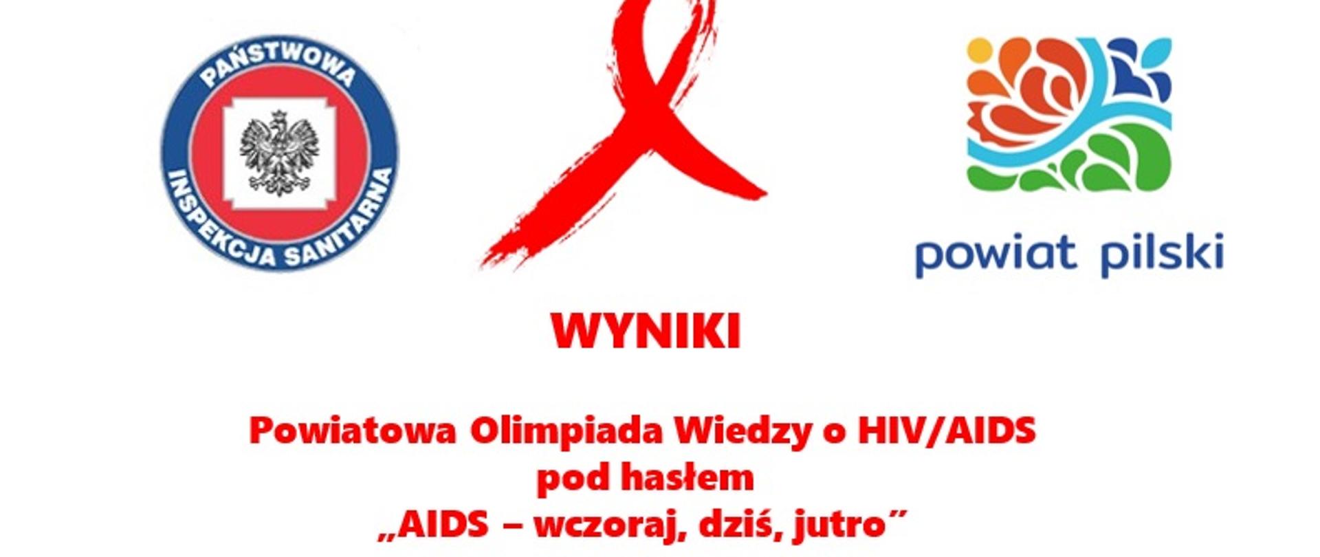 Wyniki Powiatowej Olimpiady Wiedzy o HIV/AIDS pod hasłem
„AIDS – wczoraj, dziś, jutro”