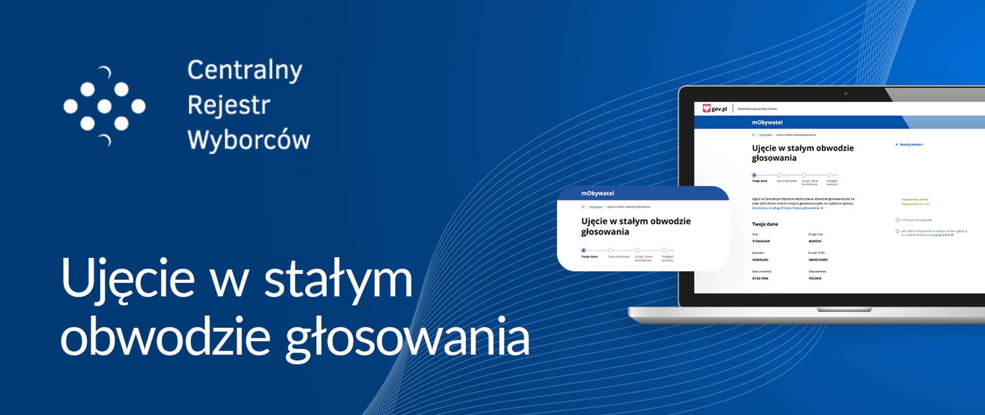 Ujęcie w stałym obwodzie głosowania.