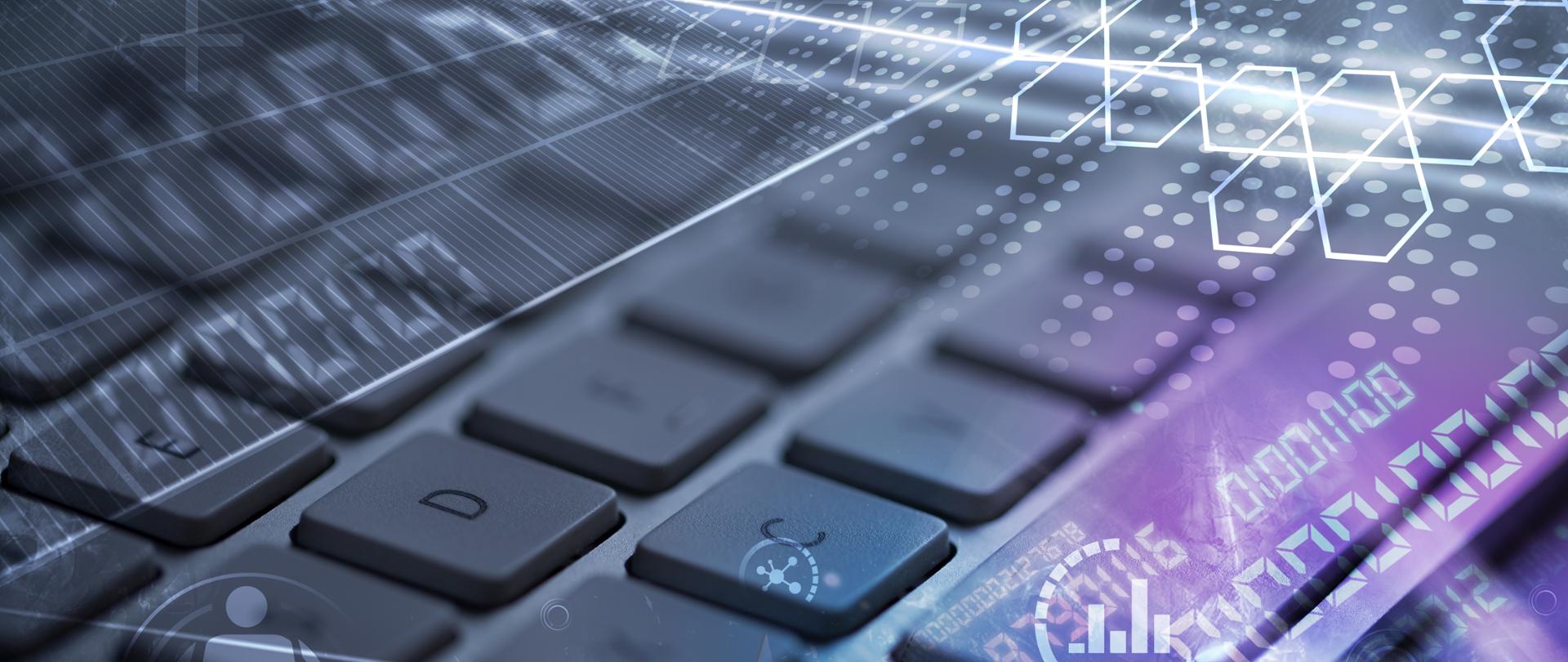 Grafika przedstawiająca klawiaturę komputera