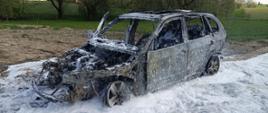 Pożar samochodu osobowego w miejscowości Donosy