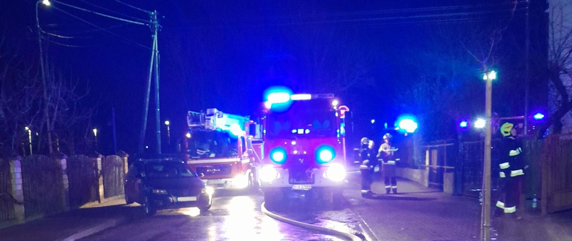 Strażacy podczas działań