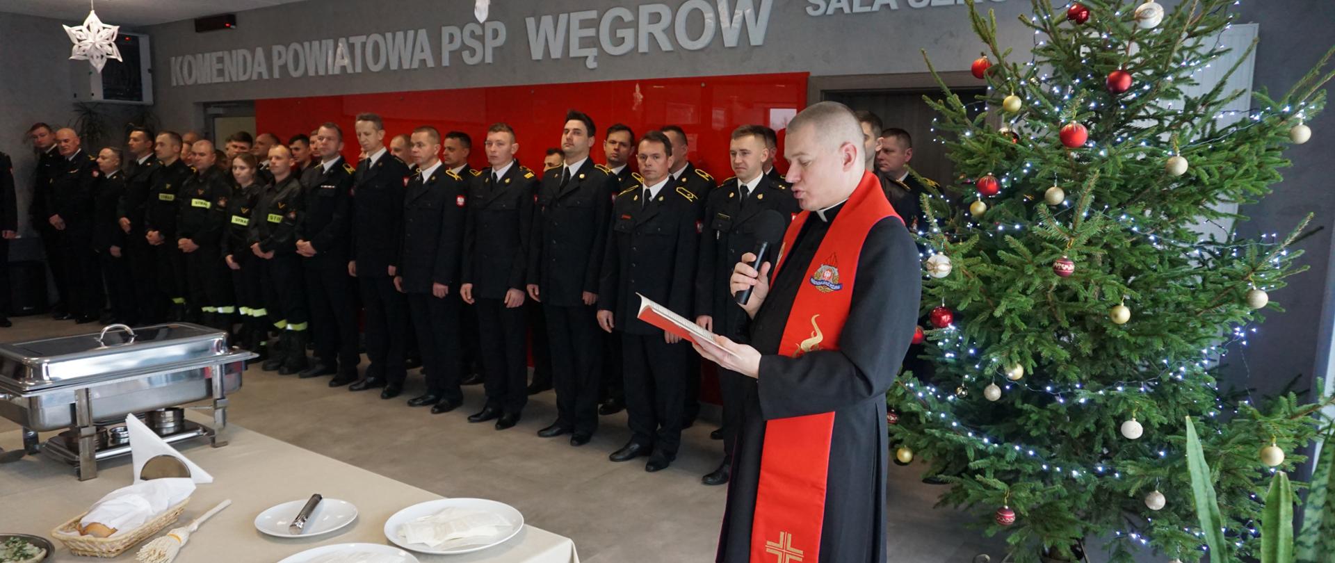 Spotkanie opłatkowe w KP PSP Węgrów