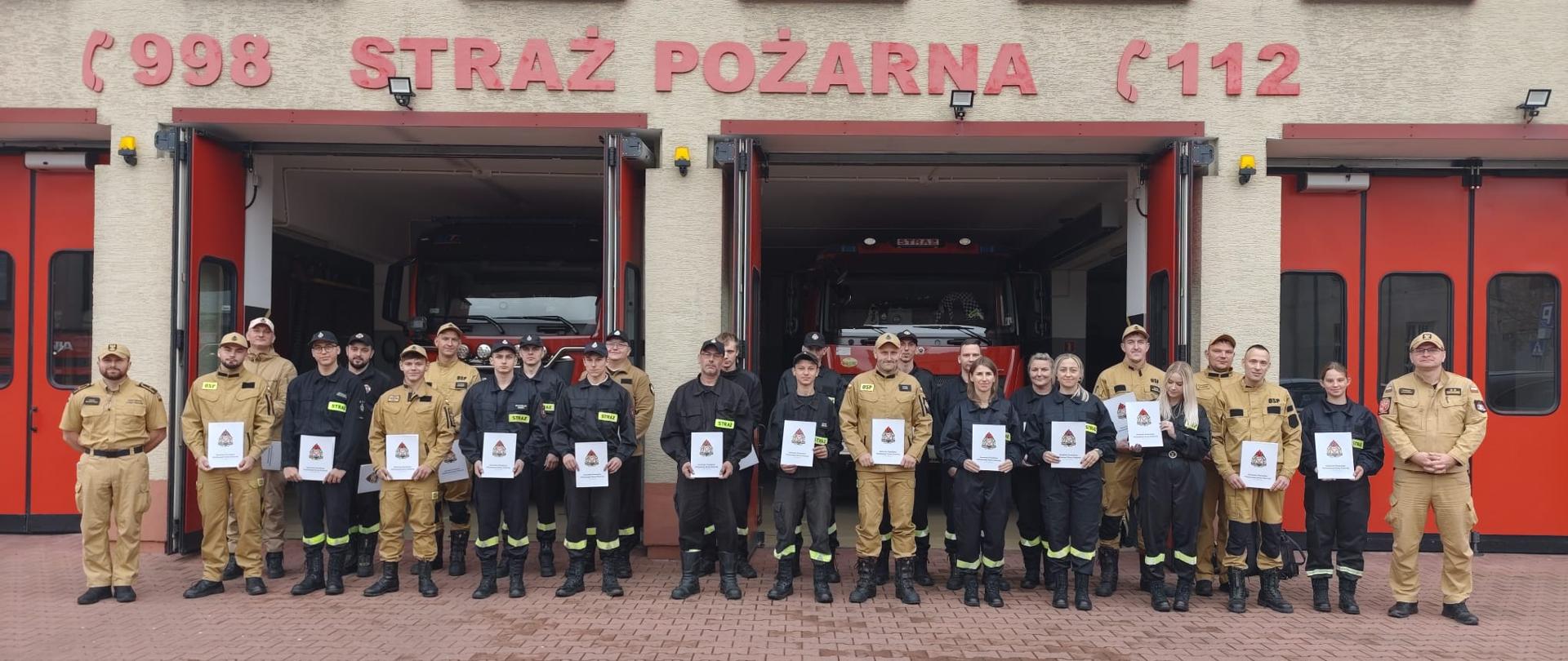 Zakończenie szkolenia podstawowego strażaków-ratowników OSP