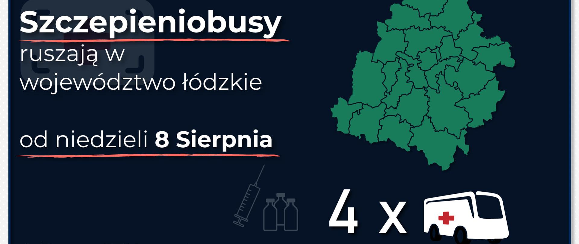 Szczepieniobusy ruszają na trasę po województwie łódzkim