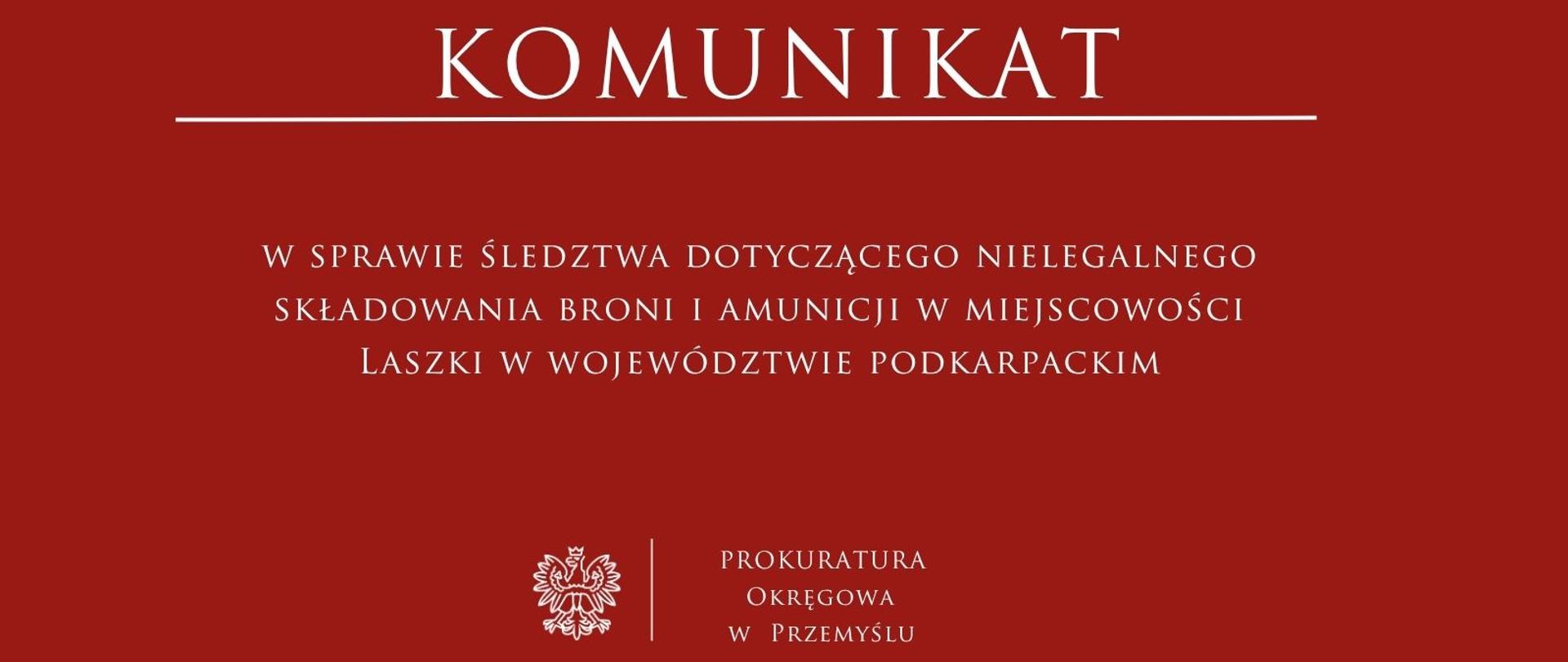 nielegalnego składowania broni 