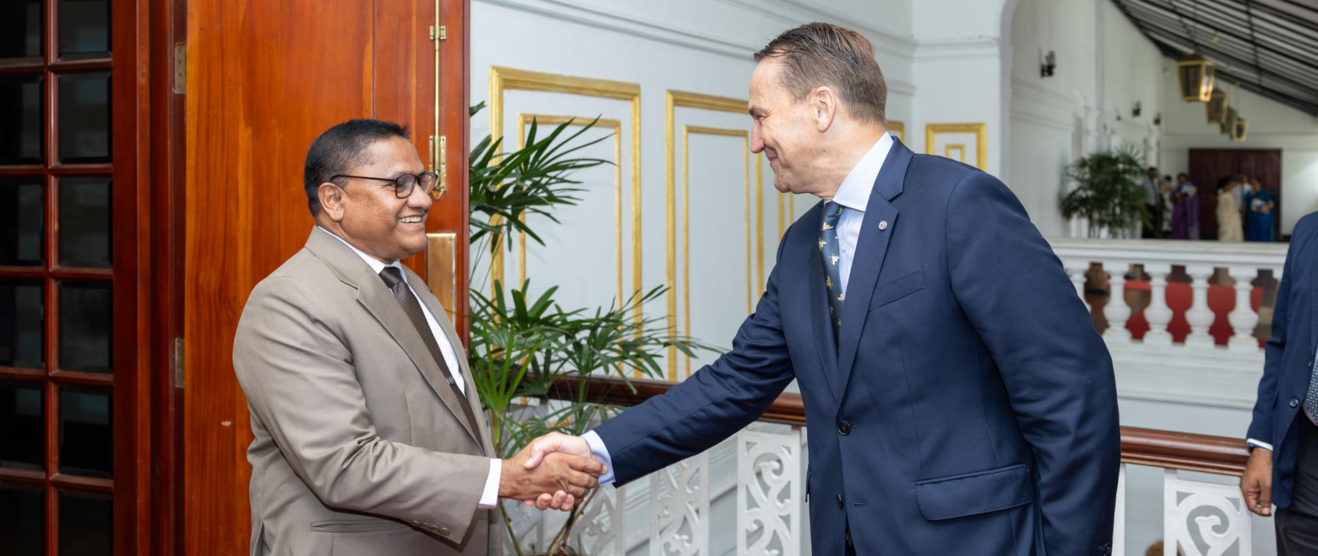 Minister Radosław Sikorski's visit to Sri Lanka
