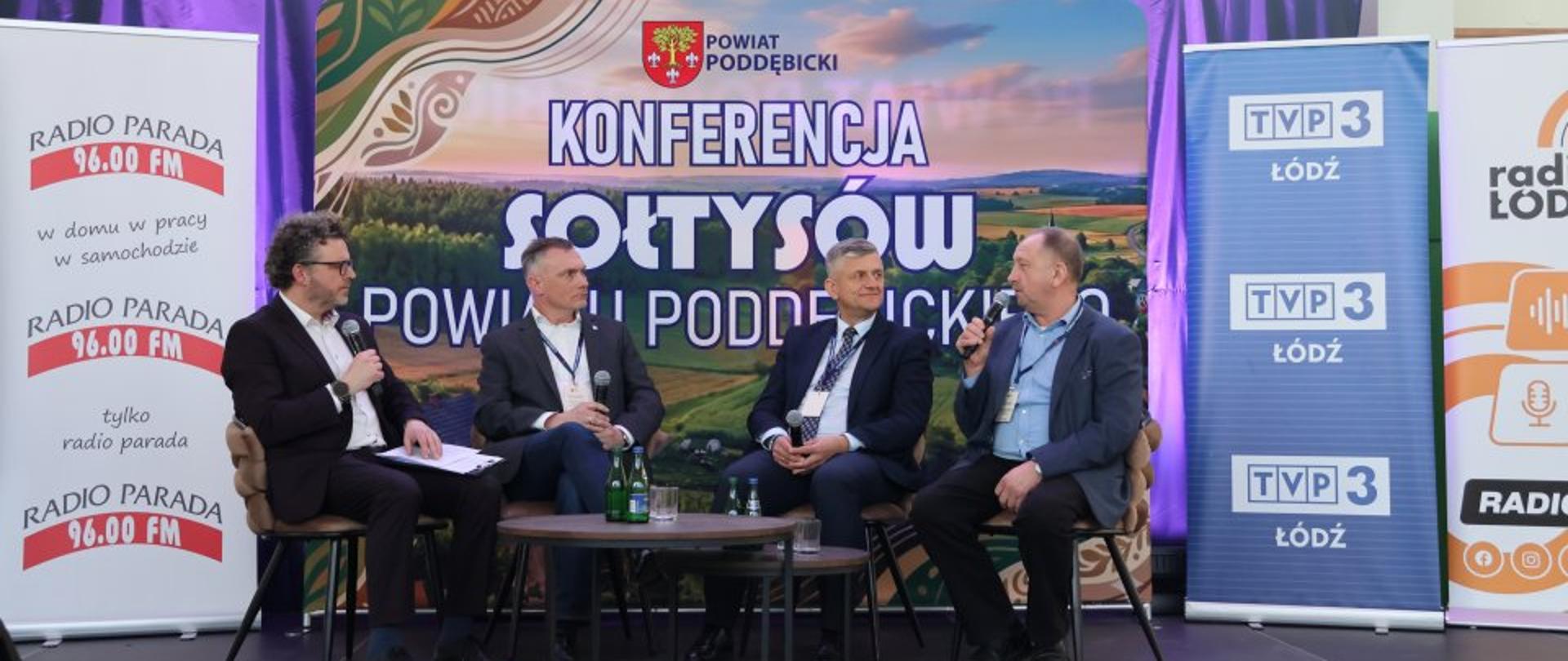 Dyrektor Michał Wierzbicki podczas panelu na II Konferencji Sołtysów Powiatu Poddębickiego